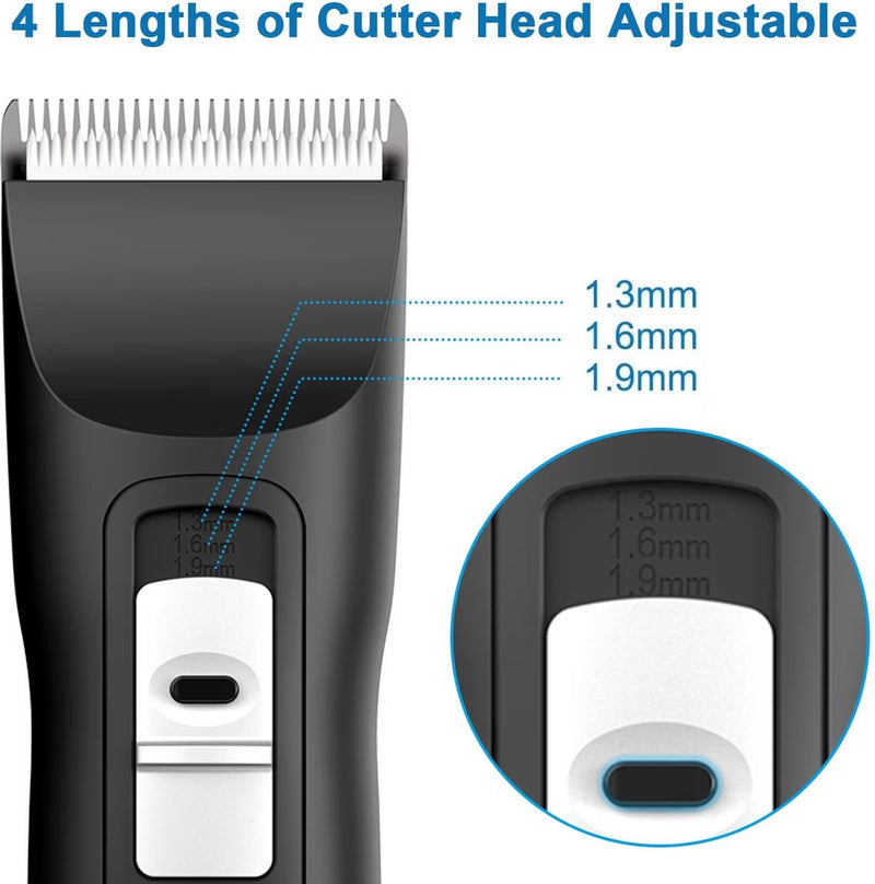Pet Clippers 2-Speed Cordless Pet Hair Grooming Clipper Turbo