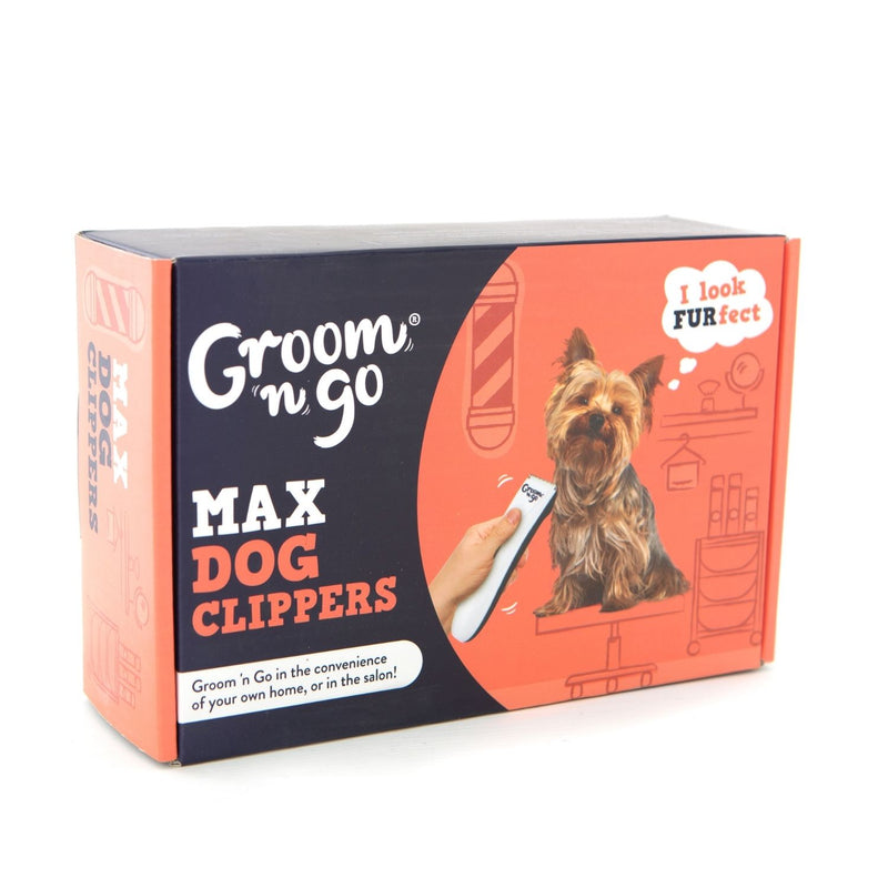 Groom n Go Max Dog Clippers with packaging