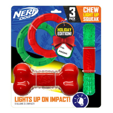 NERF Dog Toy Bone Rings & Stick Gift Set