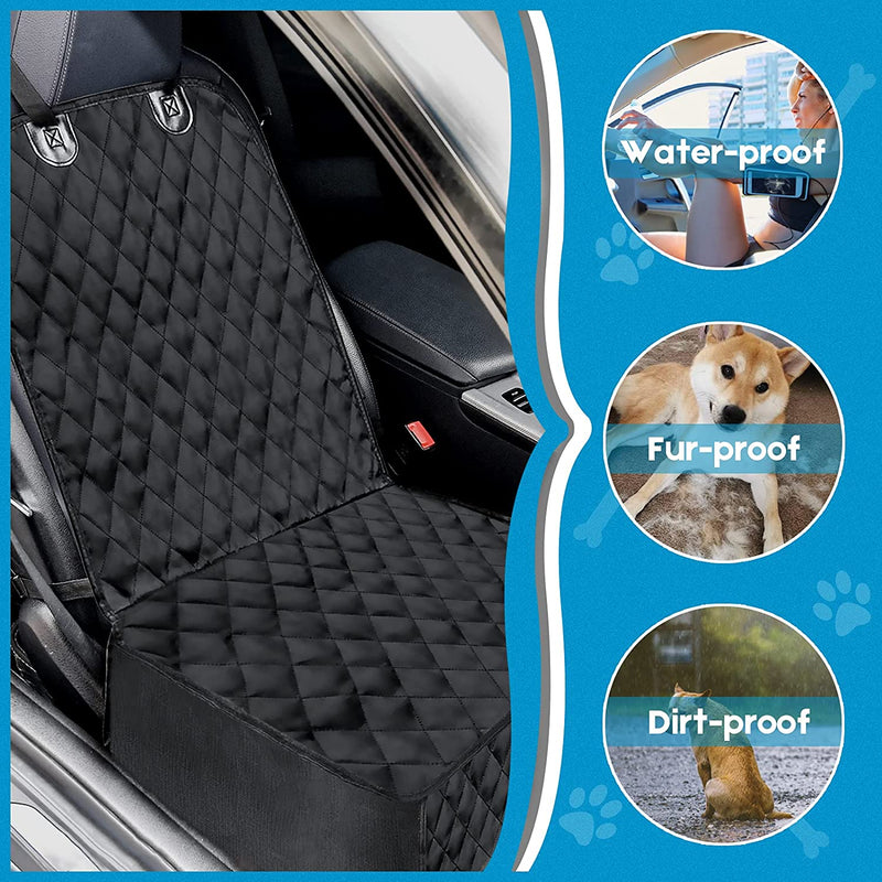 Car Front Seat Cover for Dogs with Dog Safety Belt