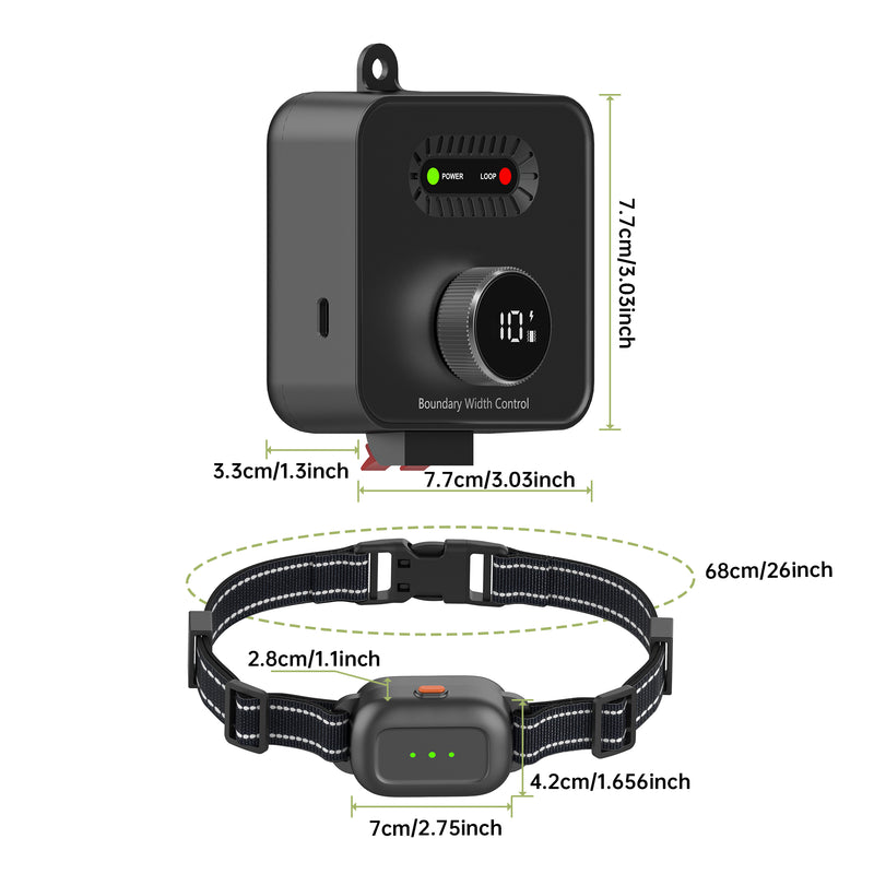 Barktec Advanced Hidden Electric Dog Fence - covers up to 100 acres