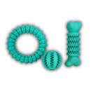 Different types of the K9 Ultimate Chewers Dental Bundle, featuring a variety of dental toys for medium and large dogs