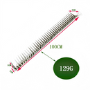 Single stainless steel anti-bird spike strip, 100cm long, with pointed metal spikes and size measurements.