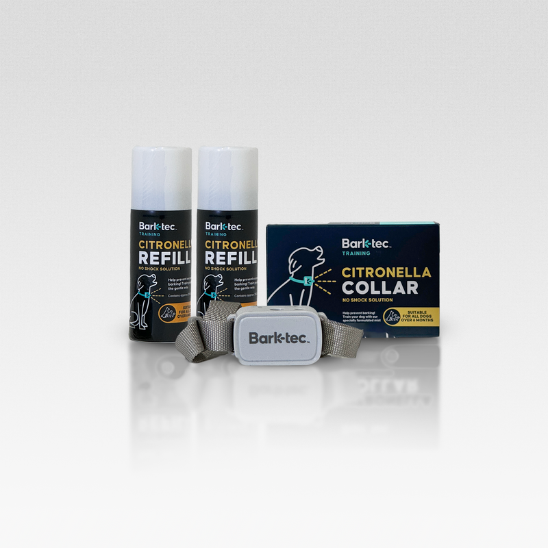 Barktec Rechargeable Sound & Citronella Spray Collar Ultimate Kit