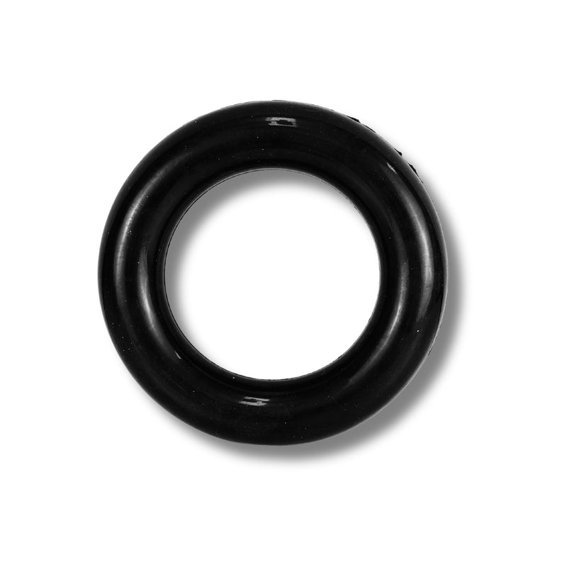 Close-up of the Strong Rubber Ring's textured surface, ideal for promoting dental health and massaging gums during play