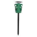 Eco-friendly green solar ultrasonic repeller, ideal for garden animal deterrent