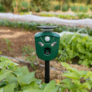 Green 360° Solar powered animal deterrent for outdoor garden protection