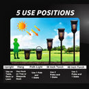 PestGuard Indoor & Outdoor Insect Killer Torch with Electric Grid with Solar Panel 30-50 m2