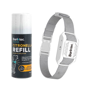 Barktec Rechargeable Sound & Citronella Spray Bark Collar with Refill