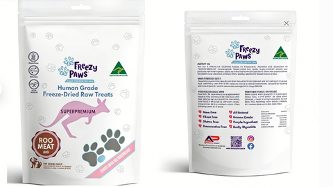 Freezy Paws Freeze Dried Kangaroo Meat Treats 80g