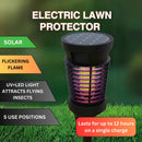 PestGuard Indoor & Outdoor Insect Killer Torch with Electric Grid with Solar Panel 30-50 m2