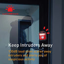 7-in-1 Personal Alarm emtting loud siren and flashlight to keep intruders away