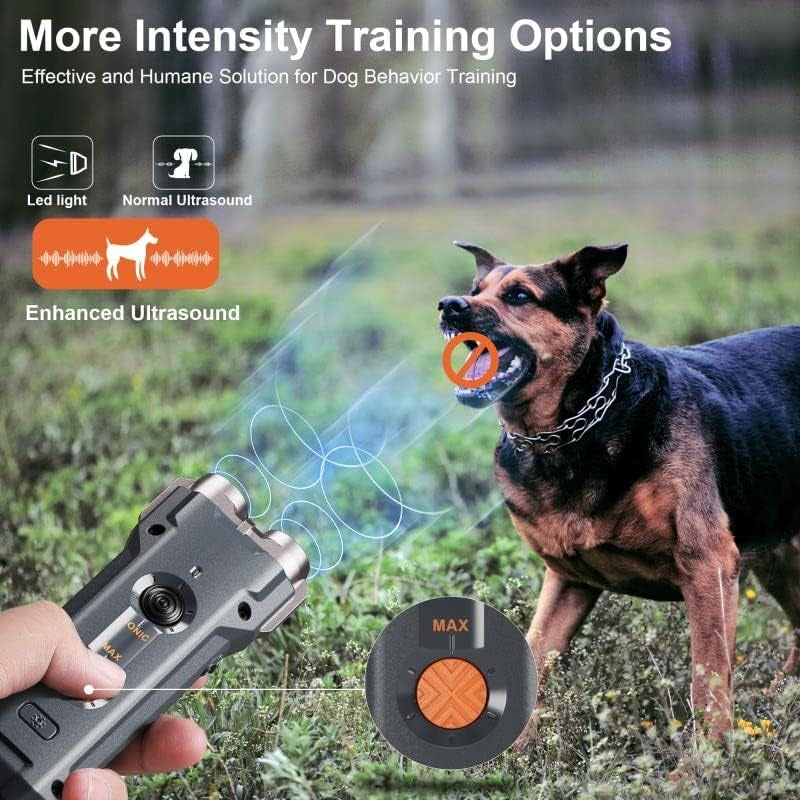 Barktec Handheld Ultrasonic Dog Training Anti-Bark Device (UPGRADED)