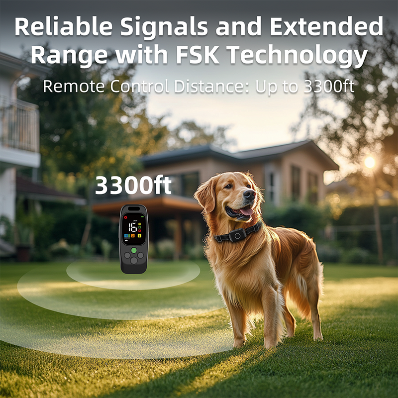 Barktec 2-in-1 Anti-Bark and Remote Training Collar