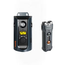 Two dark grey Barktec ultrasonic bark control devices, one with a display and one with dual emitters, on white background.