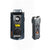 Two dark grey Barktec ultrasonic bark control devices, one with a display and one with dual emitters, on white background.