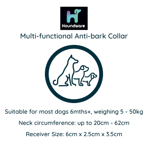 Houndware Multi-Functional Anti-Bark Collar