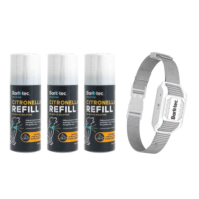 Barktec Rechargeable Sound & Citronella Spray Collar Ultimate Kit