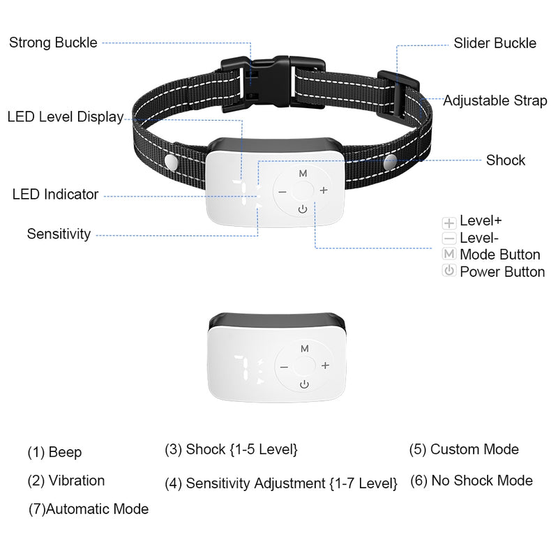 Houndware HW01 Automatic & Manual Dog Bark Collar