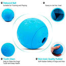 Durable rubber material of the Treat Dispensing Dog Toy, built to withstand chewing while providing mental stimulation