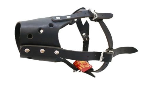 Barktec Anti-barking Leather Dog Muzzle Training eDog