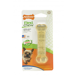 Nylabone FlexiChew Chicken Bone on Card Petite
