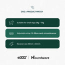 training collar for small dogs with adjustable strap 