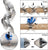Four images showing stainless steel spike strips, installation on a pipe with screws, zip ties, and embedding method. - alternate view