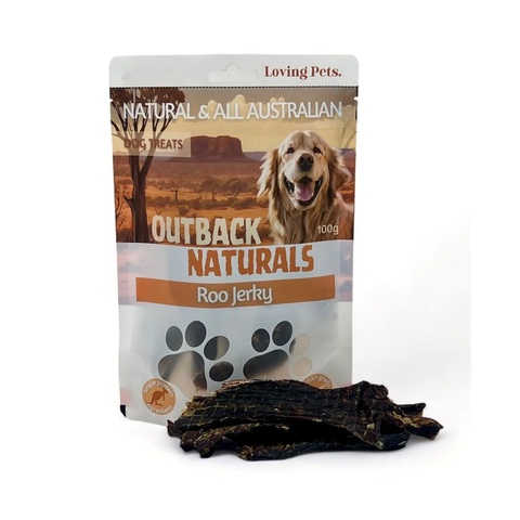 Loving Pets Australian Roo Jerky Dog Treats 100g