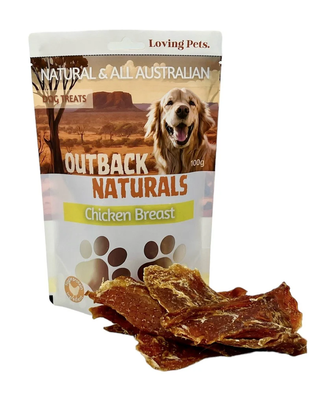 Loving Pets Premium Australian Chicken Breast Dog Treats 100g