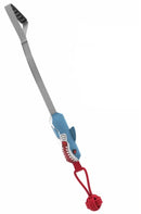 dog biting squeaky tug of war toy