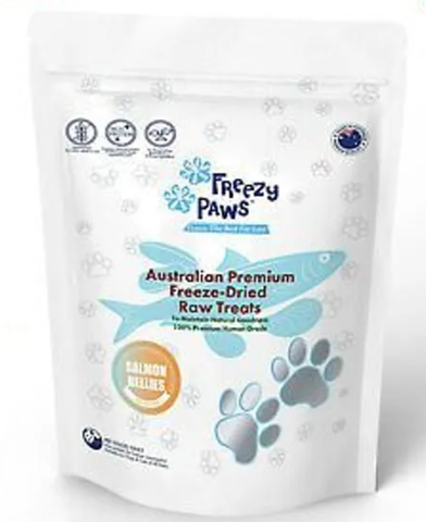 Freezy Paws Freeze Dried Salmon Bellies Treats 100g