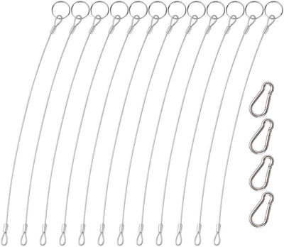 12 Pcs Lanyard Safety Rope with 316 Stainless Steel Rope