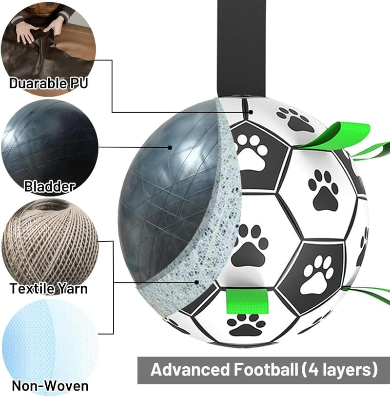 Dog Soccer Ball With Grab Tabs Large Dog Toys eDog AU