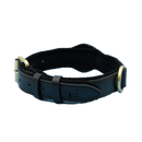 premium dog black leather collar