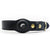 black dog leather collar - alternate view