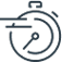 Pay Later with AfterPay icon showing a black and white line drawing of a watch