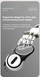 Gramophone Retractable Dog Leash With Light - Green