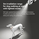 Gramophone Retractable Dog Leash With Light - Green