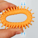 Durable and soft silicone teething toy for puppies, gentle on gums