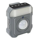 Close-up view of the 7-in-1 Personal Alarm showing the buttons and features like LED light and whistle