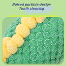 Squeaky plush dog toy – with raised particle design & Teeth Cleaning Features