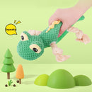 Interactive plush dog toy lizard, soft and squeaky for dogs