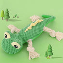 Stuffed lizard plush toy for dogs, perfect for playful pups