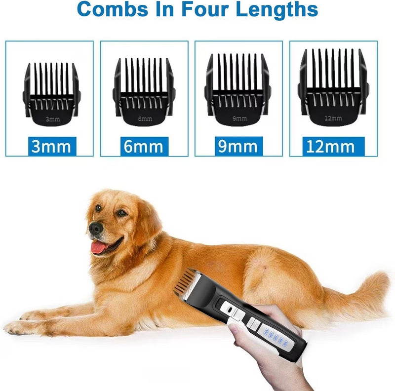 Pet Clippers 2-Speed Cordless Pet Hair Grooming Clipper Turbo