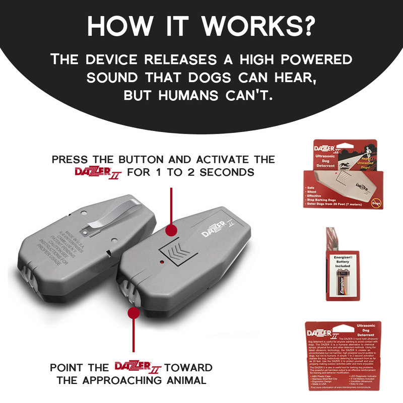 how the dazer ultrasonic bark device works 