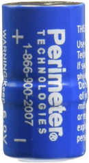 front view of Perimeter Technologies PTPRB-003 Perimeter Tech Receiver Battery with wording details