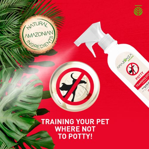 Amazonia Potty Training Stop Spray for Dogs with All Natural ingredients