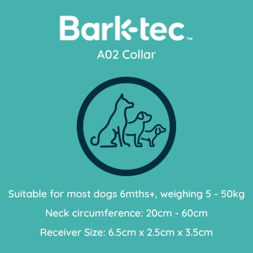 Barktec Collar size and suitability