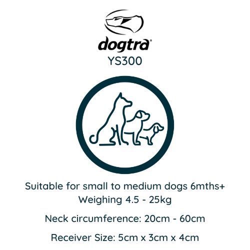DOGTRA YS300 No Bark Collar- for Small to Medium Dogs